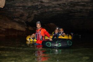 Image 3 of Xunantunich cave tubing zip line tour